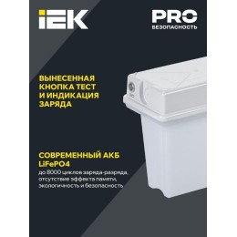 Светильник светодиодный ССА1010 1ч IP65 аварийный универс. IEK LSSA0-1010-1-65-K01