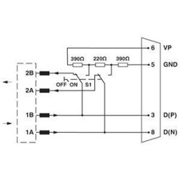 Штекер шинный D-SUB-SUBCON-PLUS-PROFIB/SC2 Phoenix Contact 2708232