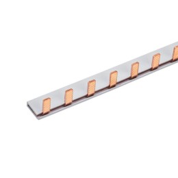 Шина соединительная типа PIN 12 штырей 1Р 63А 22 см (уп.20шт) Rexant 11-2241-1