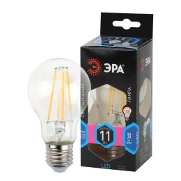 Лампа светодиодная филаментная F-LED A60-11W-840-E27 11Вт A60 грушевидная 4000К нейтр. бел. E27 Эра