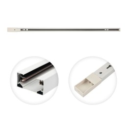 Шинопровод однофазный L1000 с кабельным вводом и заглушкой для трековых светильников бел. с Rexant 6