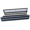 Патч-панель PP3-19-48-8P8C-C6-110D 19дюйм 2U 48 портов RJ45 кат.6 Dual IDC ROHS черн. (задн. каб. ор