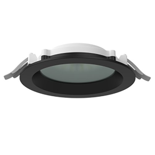 Светильник светодиодный DL-01 Pro 100мм 13Вт 4000К 120х49мм IP65/40 круглый встраив. RAL9005 черн. м