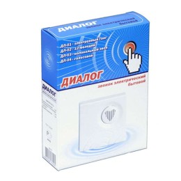 Звонок проводной Диалог электрон. гонг 220В 80-90дБА бел. Тритон ДЛ-01С