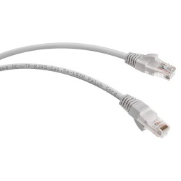 Патч-корд U/UTP кат.5E PC-UTP-RJ45-Cat.5e-1.5m-LSZH 2хRJ45/8p8c неэкранир. LSZH 1.5м сер. Cabeus 886