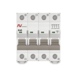 Выключатель автоматический модульный 4п K 40А 6кА AV-6 DC AVERES EKF mcb6-DC-4-40K-av