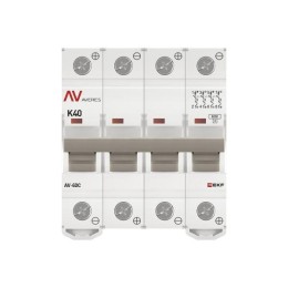 Выключатель автоматический модульный 4п K 40А 6кА AV-6 DC AVERES EKF mcb6-DC-4-40K-av
