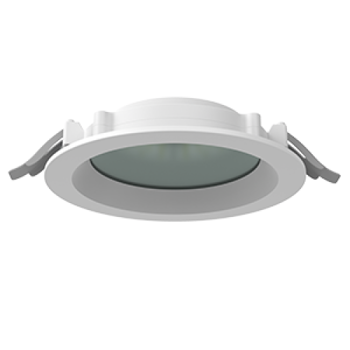 Светильник светодиодный DL-01 Pro 160мм 15Вт 3000К 176x51мм IP65/40 круглый встраив. RAL9003 бел. му