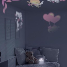 Светильник светодиодный Mood 4Вт со сменной проекцией с кабелем электропитания и выкл. бел. GAUSS DI