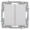 Выключатель 2-кл. СП Accent 6-104-01 10А IP20 250В AL/CU бел. Intro Б0063452