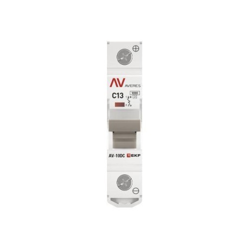 Выключатель автоматический 1п C 13А 10кА AV-10 DC AVERES EKF mcb10-DC-1-13C-av