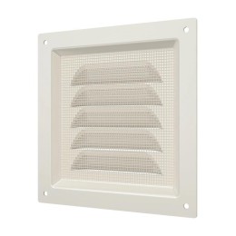Решетка вентиляционная с покрытием полимерной эмалью с сеткой 125х125 сталь ERA 1212МЭ Ivory