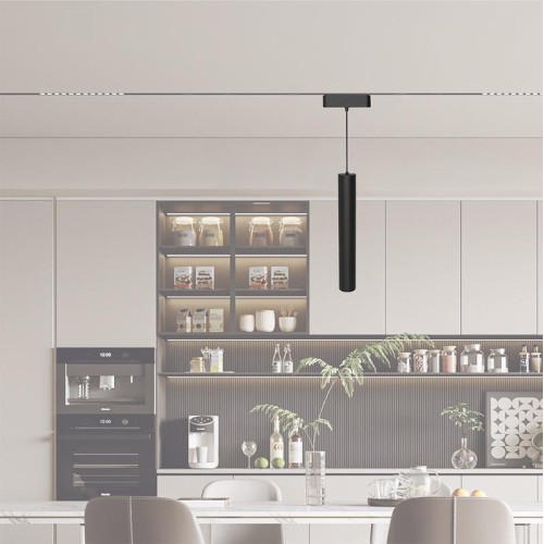 Светильник светодиодный трековый MTR16 2408P-1m 8Вт 3000К 24град. BL IP20 низковольтный Pro черн. Ja
