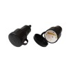 Розетка 16А IP44 250В с заземл. каучук черн. Bylectrica Р16-361