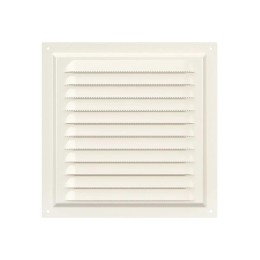 Решетка вентиляционная с покрытием полимерной эмалью с сеткой 200х200 сталь ERA 2020МЭ Ivory