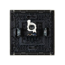 Розетка компьютерная RJ45 кат.5E FORTE&PIANO FP532 сталь IEK FP-K10-1-K46