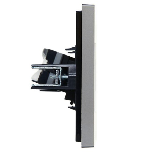 Розетка компьютерная RJ45 кат.5E FORTE&PIANO FP532 сталь IEK FP-K10-1-K46