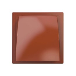 Выход стенной вытяжной D125.ASA с обратным клапаном 150х150 с фланцем терракот. ERA 1515К12.5ФВ терр