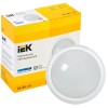 Светильник светодиодный ДПО 5051 18Вт 6500К IP65 круг бел. IEK LDPO0-5051-18-6500-K01