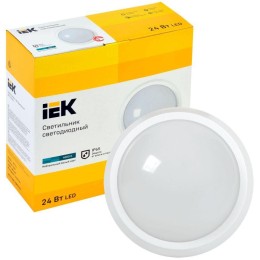 Светильник светодиодный ДПО 5060 24Вт 4000К IP65 круг бел. IEK LDPO0-5060-24-4000-K01