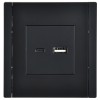 Розетка USB A+C 3.1А FORTE&PIANO FP150 черн. IEK FP-U22-D31-K02