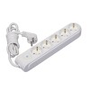 Удлинитель 5х2м с заземл. 16А IP20 ПВС 3х1.5 с выкл. защ. шторки Makel N5310034