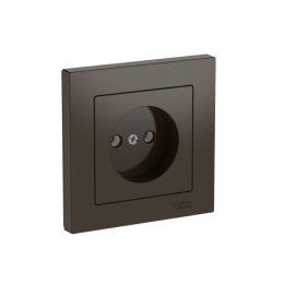 Розетка AtlasDesign 16А без заземл. быстрозажим. клем. в сборе мокко SE ATN000640S
