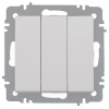 Выключатель 3-кл. СП Accent 6-106-01 10А IP20 250В AL/CU бел. Intro Б0063531