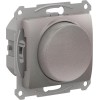Светорегулятор поворотно-нажимной Glossa 400Вт механизм платина SE GSL001223