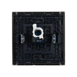 Розетка компьютерная RJ45 кат.6 FORTE&PIANO FP531 сталь IEK FP-K10-2-K46