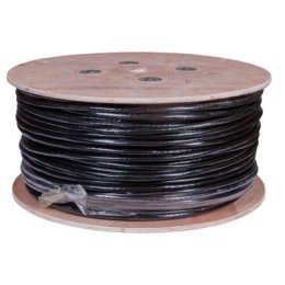 Кабель витая пара F/UTP кат.5 25х2х24AWG solid PE OUTDOOR медь наружн. прокл. черн. (305м) (м) Rexan