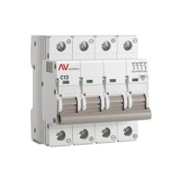 Выключатель автоматический 4п C 13А 10кА AV-10 DC AVERES EKF mcb10-DC-4-13C-av