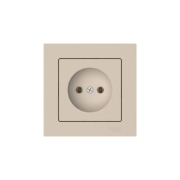 Розетка AtlasDesign 16А без заземл. быстрозажим. клем. в сборе песочн. SE ATN001240S