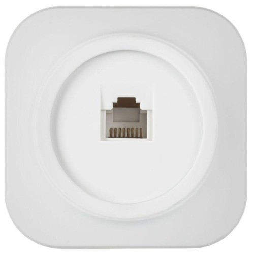 Розетка компьютерная ОП GLORY РК10-ХБм RJ45 кат.5E бел. матов. IEK EKH10-K01M