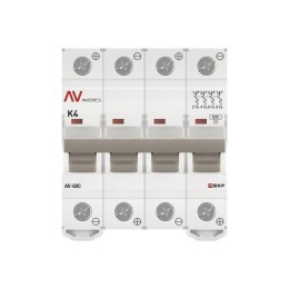 Выключатель автоматический модульный 4п K 4А 6кА AV-6 DC AVERES EKF mcb6-DC-4-04K-av
