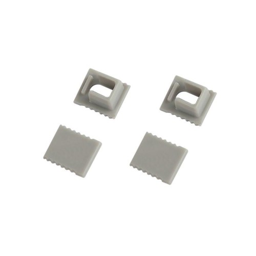 Набор заглушек 0709-3 для профиля 0709 2шт глухие 2шт с отверстием Эра Б0062825