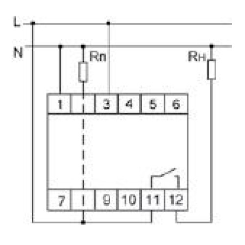 Реле тока PR-615 (4-30А сквозной канал монтаж на DIN-рейке 35мм 230В AC 16А 1НО IP20) F&F EA03.003.0