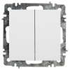 Переключатель 2-кл. СП Accent 6-107-01 10А IP20 250В AL/CU бел. Intro Б0063554