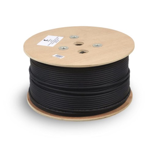 Кабель витая пара экранир. STP (U/FTP) кат.6A (10GBE) 4 пары 23 AWG ОЖ solid экран-фольга для внешн.