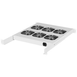 Полка вентиляторная 19дюйм 1U 6 вентиляторов Г520мм без шнура питания сер. TLK TLK-VP6-GY