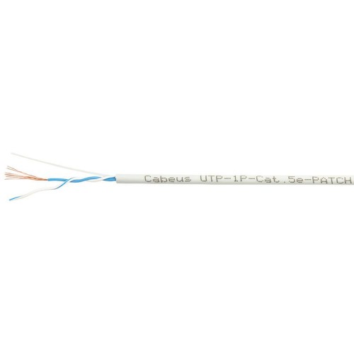 Кабель витая пара U/UTP кат.5E 1х2х26AWG patch PVC нг(А)-LS UTP-1P-Cat.5e-PATCH сер. (уп.500м) Cabeu