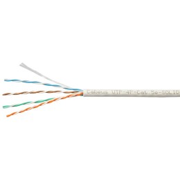 Кабель витая пара U/UTP кат.5E 4х2х24AWG solid PVC нг(А)-LS UTP-4P-Cat.5e-SOLID-GY-LIGHT сер. (уп.30