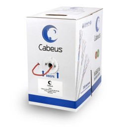 Кабель витая пара U/UTP кат.5E 4х2х24AWG solid PVC нг(А)-LS UTP-4P-Cat.5e-SOLID-RD красн. (уп.305м)