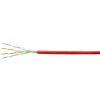 Кабель витая пара U/UTP кат.5E 4х2х24AWG solid PVC нг(А)-LS UTP-4P-Cat.5e-SOLID-RD красн. (уп.305м)
