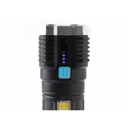 Фонарь аккумуляторный LED51525 4В 4LED+COB 3Вт 4 реж. Micro USB черн. (бокс) Ultraflash 15195