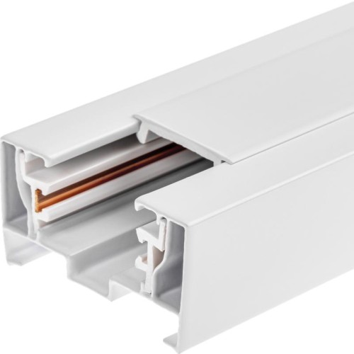 Шинопровод трековый накладной 1ф ARTLINE с питанием и заглушкой 2м алюм./медь с держателями с пласти