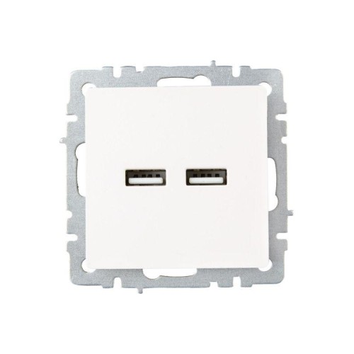 Розетка BRITE USB A+A 3.1А РЮ10-1-БрЖ механизм жемчуж. IEK BR-U21-D31-K36