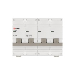 Выключатель автоматический модульный 4п C 40А 10кА ВА 47-100 PROxima EKF mcb47100-4-40C-pro