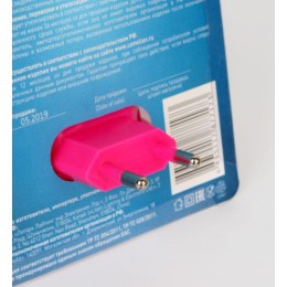 Светильник светодиодный NL-170 "Фонарик" 220В ночник с выкл. розов. Camelion 12526