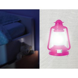 Светильник светодиодный NL-170 "Фонарик" 220В ночник с выкл. розов. Camelion 12526